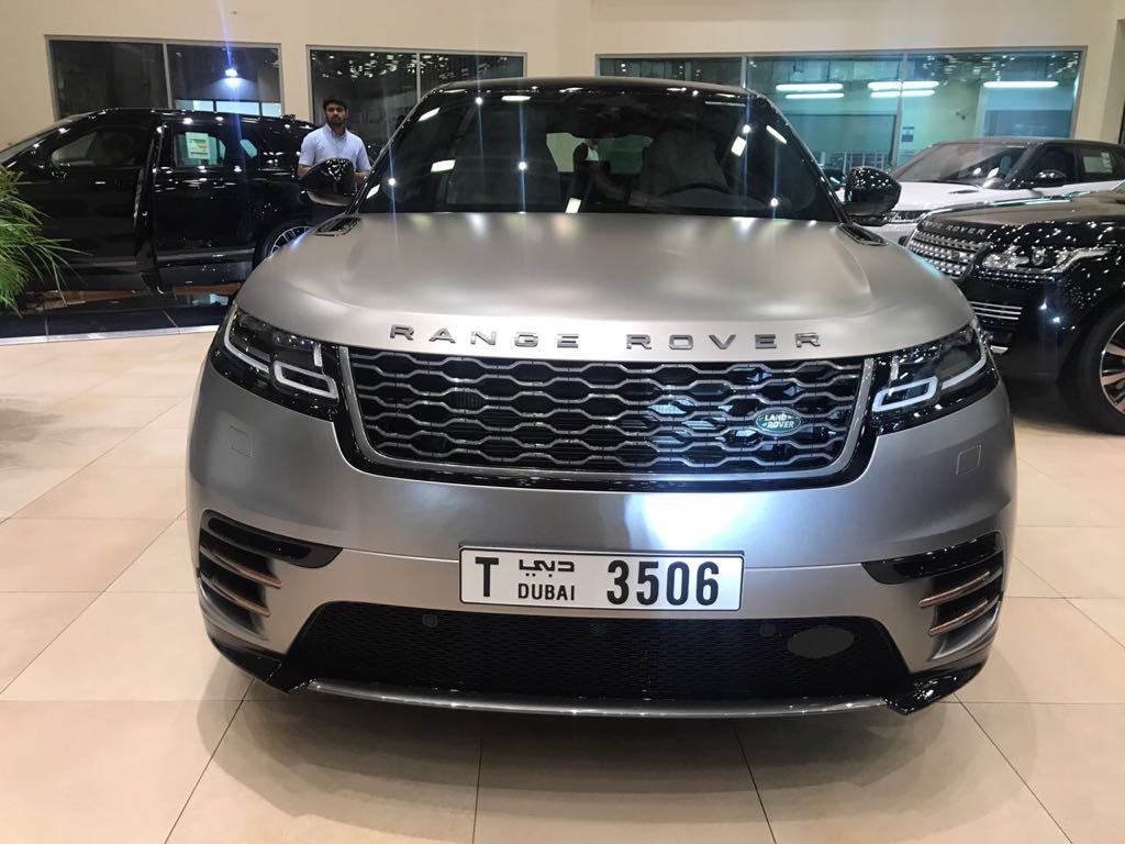 Range Rover Velar Silver for Rent in Dubai UAE